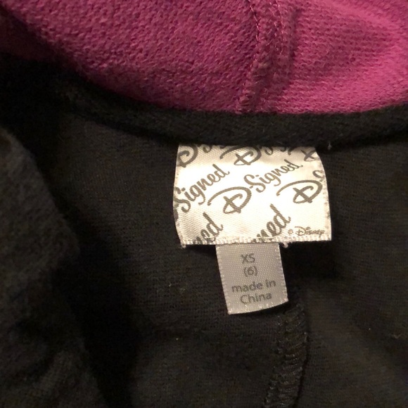 DISNEY D-SIGNED | GILRS COLORBLOCK STUDDED HOODED ANIMAL PRINT ZIP UP JACKET - Picture 4 of 8